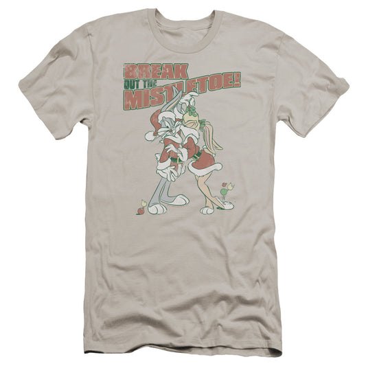 Looney Tunes - Mistletoe-hbo Short Sleeve Adult 30/1 - Silver T-shirt