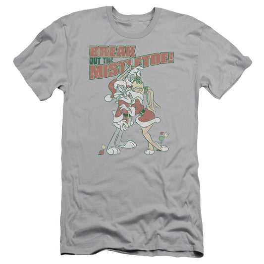 Looney Tunes - Mistletoe - Short Sleeve Adult 30/1 - Silver T-shirt