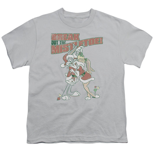 Looney Tunes - Mistletoe - Short Sleeve Youth 18/1 - Silver T-shirt