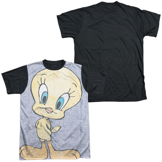Looney Tunes - Tweety Girl - Short Sleeve Adult White Front Black Back   - White T-shirt