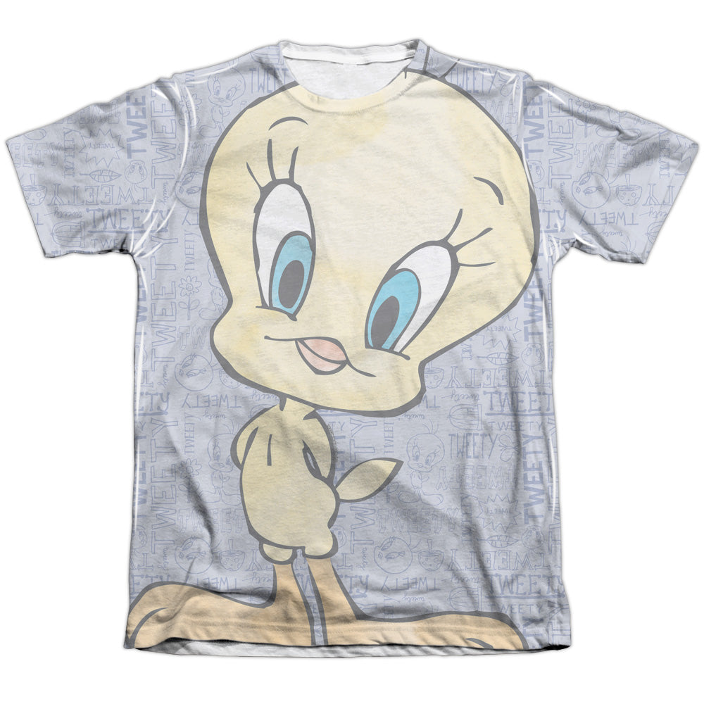 Looney Tunes - Tweety Girl - Adult Poly/cotton Short Sleeve Tee - White T-shirt
