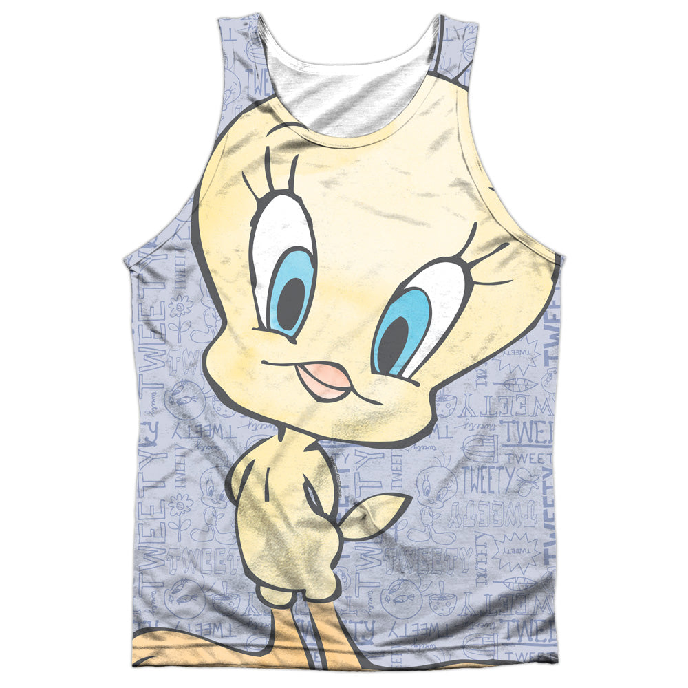 Looney Tunes - Tweety Girl - Adult Poly Tank Top - White