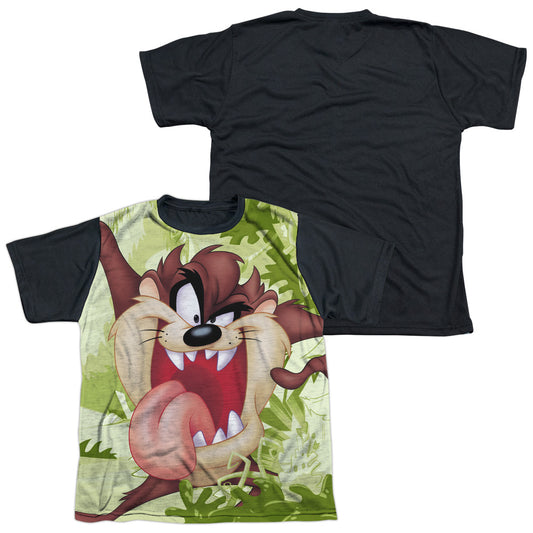 Looney Tunes - Taz - Short Sleeve Youth White Front Black Back   - White T-shirt