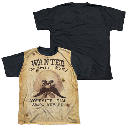 Looney Tunes - Wanted - Short Sleeve Youth White Front Black Back   - White T-shirt