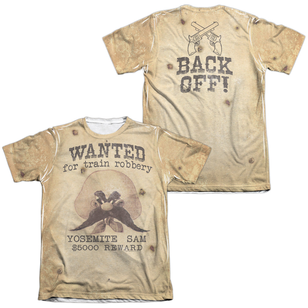 Looney Tunes - Wanted (Front/back Print) - Adult Poly/cotton Short Sleeve Tee - White T-shirt