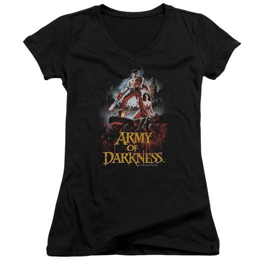 Army Of Darkness - Bloody Poster - Junior V-neck - Black