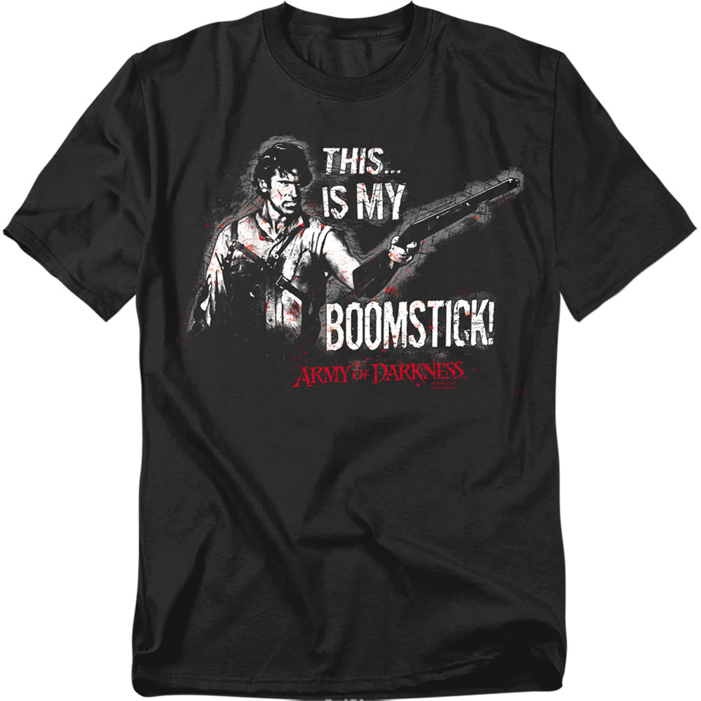 Army Of Darkness - Boomstick - Short Sleeve Adult 18/1 - Black T-shirt