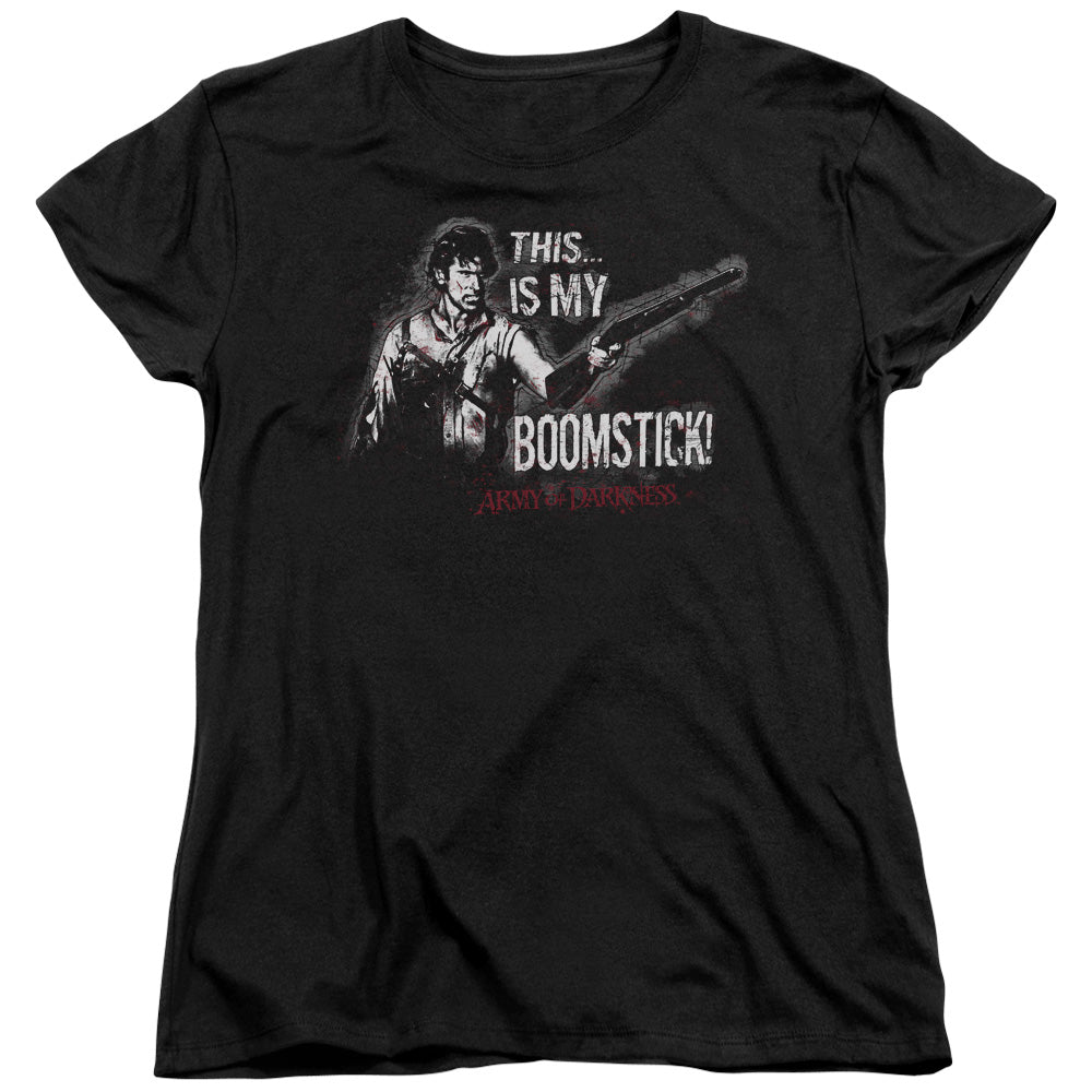 Army Of Darkness - Boomstick - Short Sleeve Women"s Tee - Black T-shirt