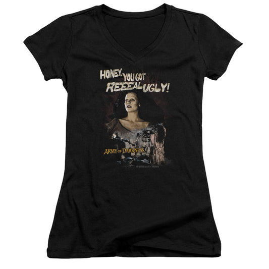 Army Of Darkness - Reeeal Ugly! - Junior V-neck - Black