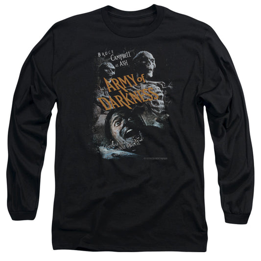 Army Of Darkness - Covered - Long Sleeve Adult 18/1 - Black T-shirt