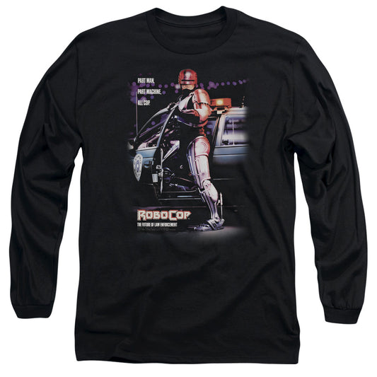 Robocop - Poster - Long Sleeve Adult 18/1 - Black T-shirt