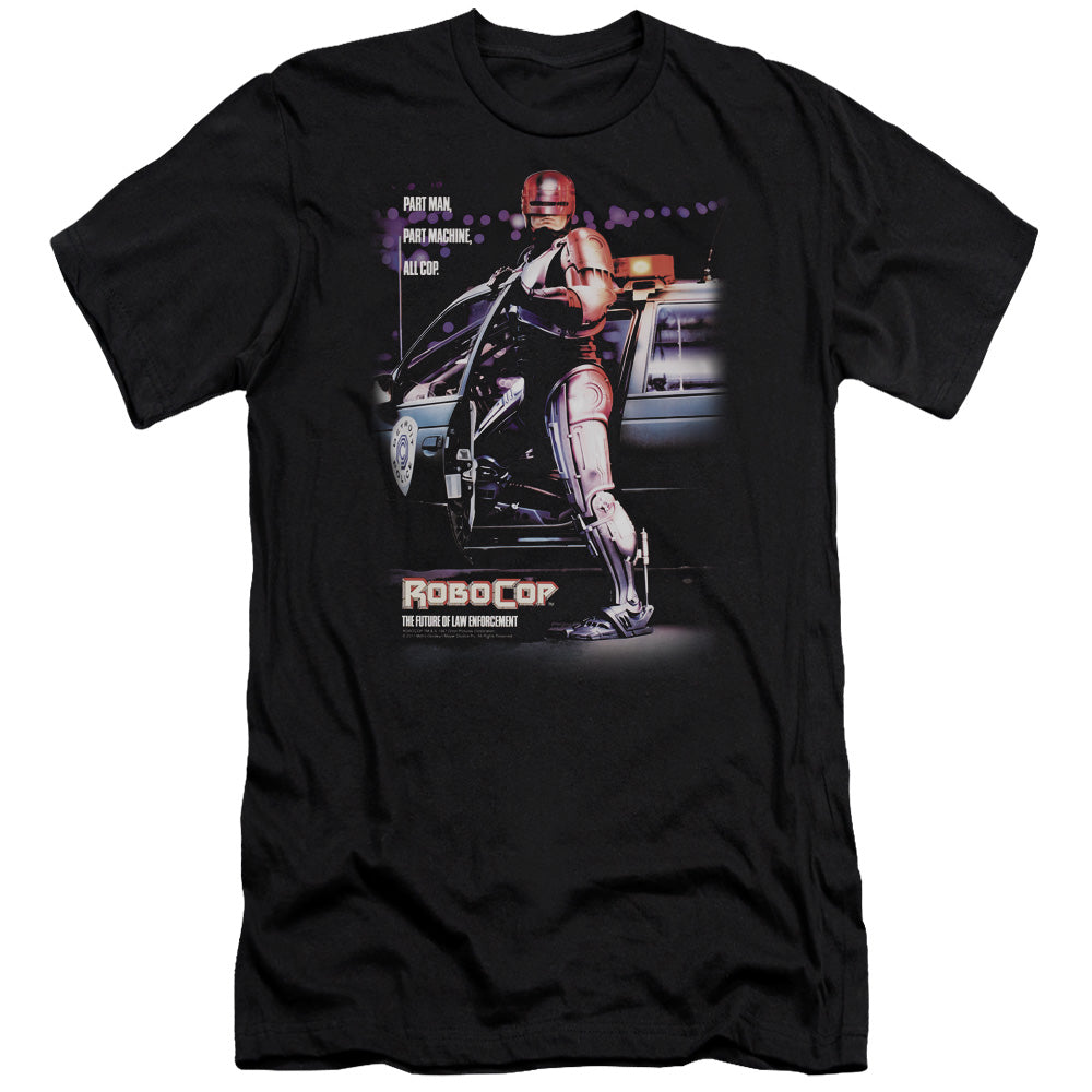 Robocop - Poster - Short Sleeve Adult 30/1 - Black T-shirt