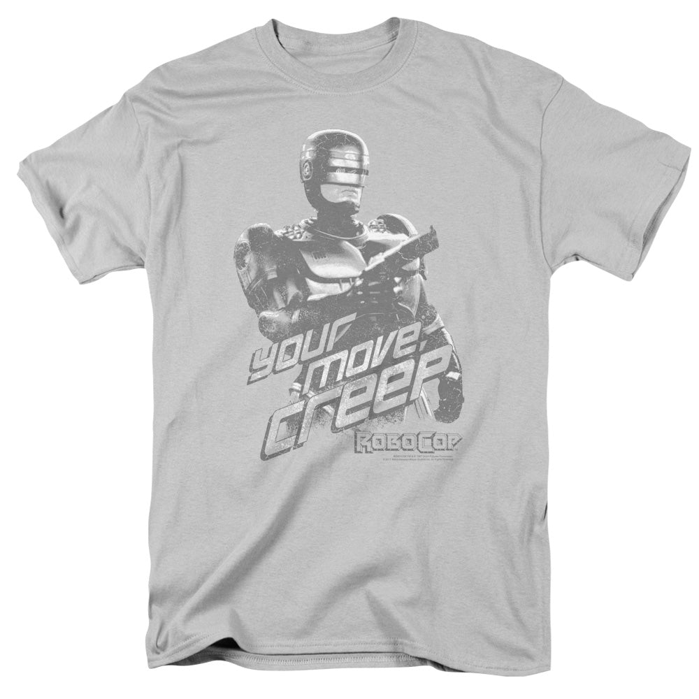 Robocop - Your Move Creep - Short Sleeve Adult 18/1 - Silver T-shirt