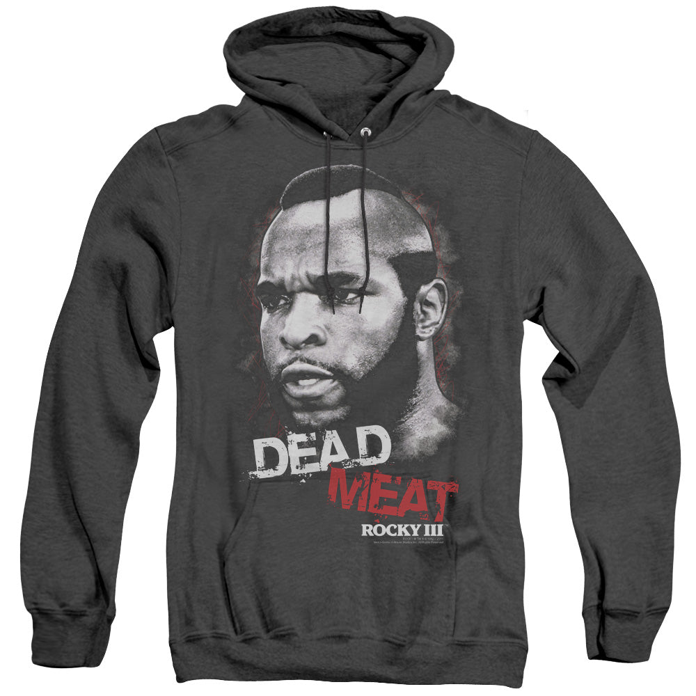 Rocky Iii - Dead Meat - Adult Heather Hoodie - Black