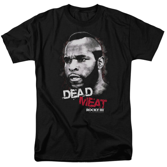 Rocky Iii - Dead Meat - Short Sleeve Adult 18/1 - Black T-shirt