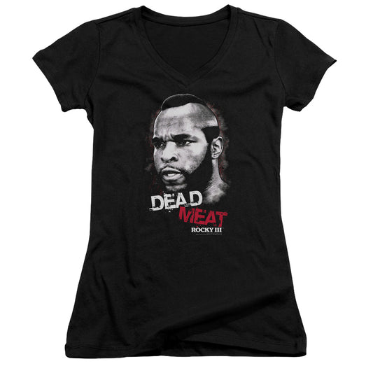 Rocky Iii - Dead Meat - Junior V-neck - Black