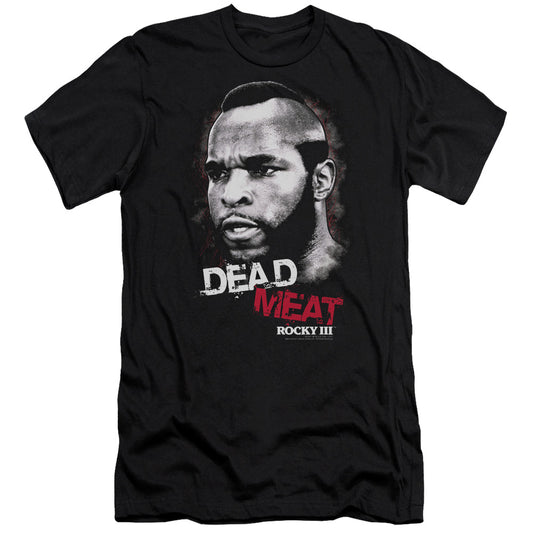 Rocky Iii - Dead Meat - Short Sleeve Adult 30/1 - Black T-shirt