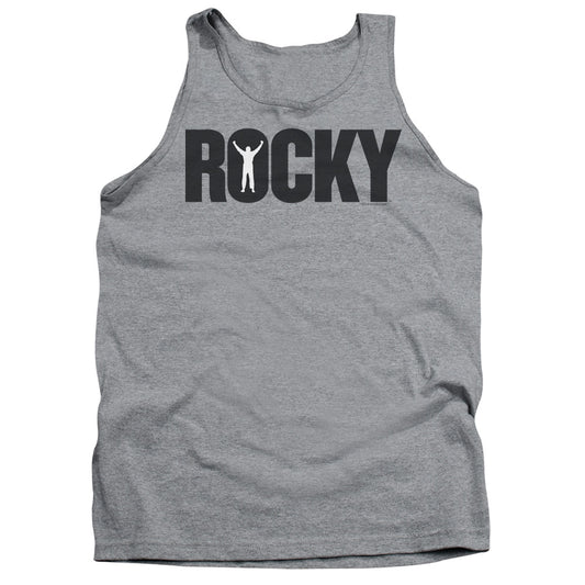 Rocky - Logo - Adult Tank - Heather
