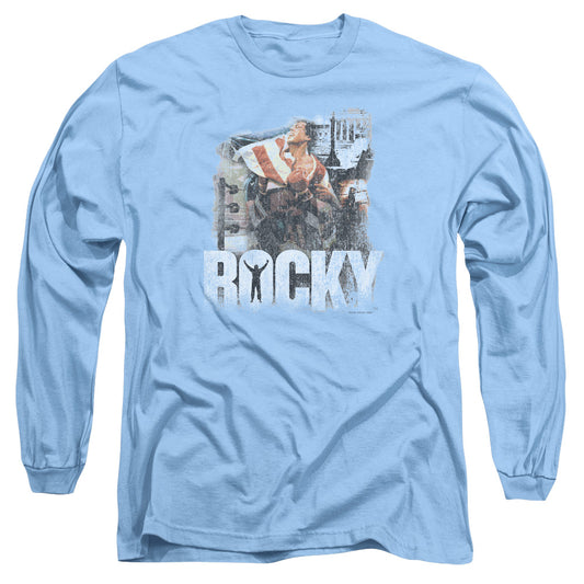 Rocky - The Champion - Long Sleeve Adult 18/1 - Carolina Blue T-shirt