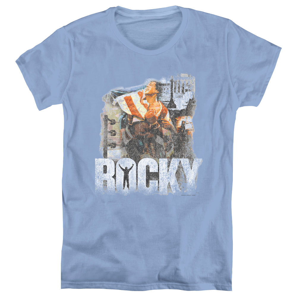 Rocky - The Champion - Short Sleeve Womens Tee - Carolina Blue T-shirt