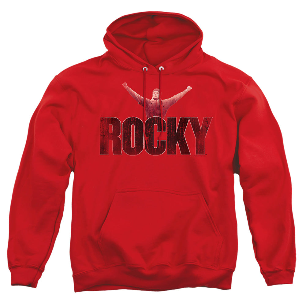 Rocky - Victory Distressed - Adult Pull-over Hoodie - Red