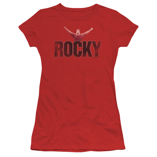 Rocky - Victory Distressed - Short Sleeve Junior Sheer - Red T-shirt