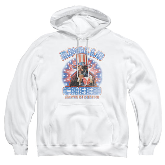 Mgm - Rocky/apollo Creed - Adult Pull-over Hoodie - White