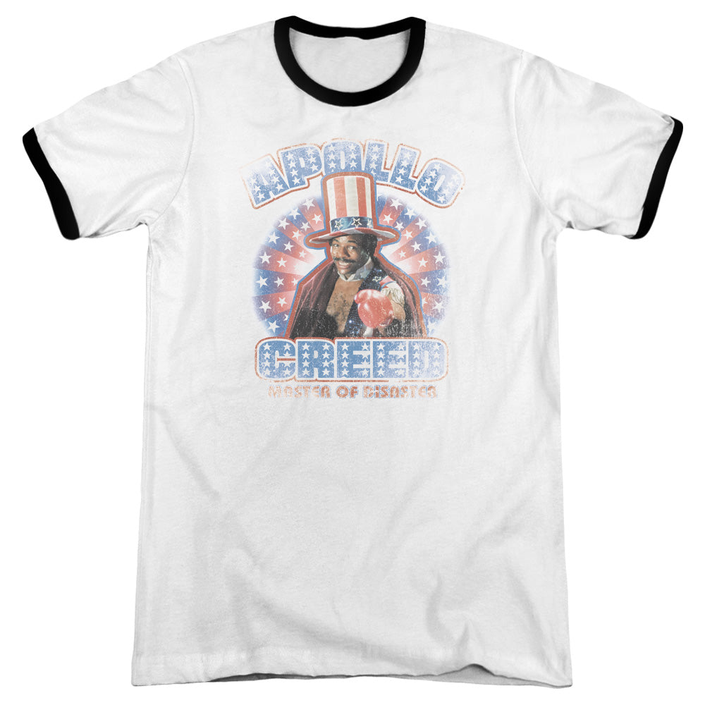 Rocky - Apollo Creed - Adult Ringer - White/black