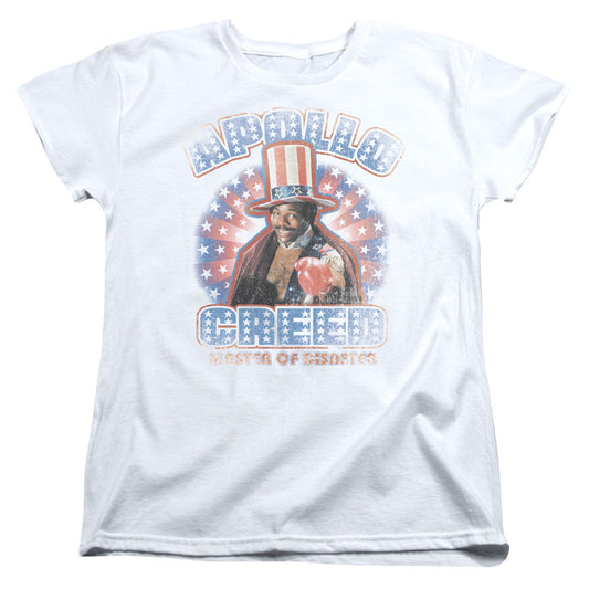 ROCKY APOLLO CREED - S/S WOMENS TEE - WHITE T-Shirt
