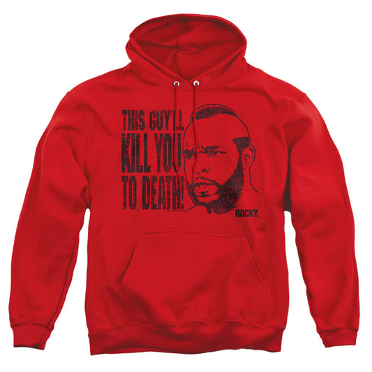Rocky Iii - Kill You To Death - Adult Pull-over Hoodie - Red