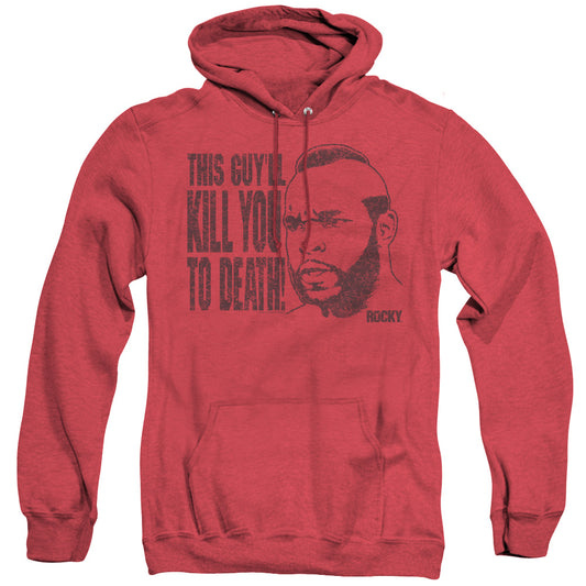 Rocky Iii - Kill You To Death - Adult Heather Hoodie - Red