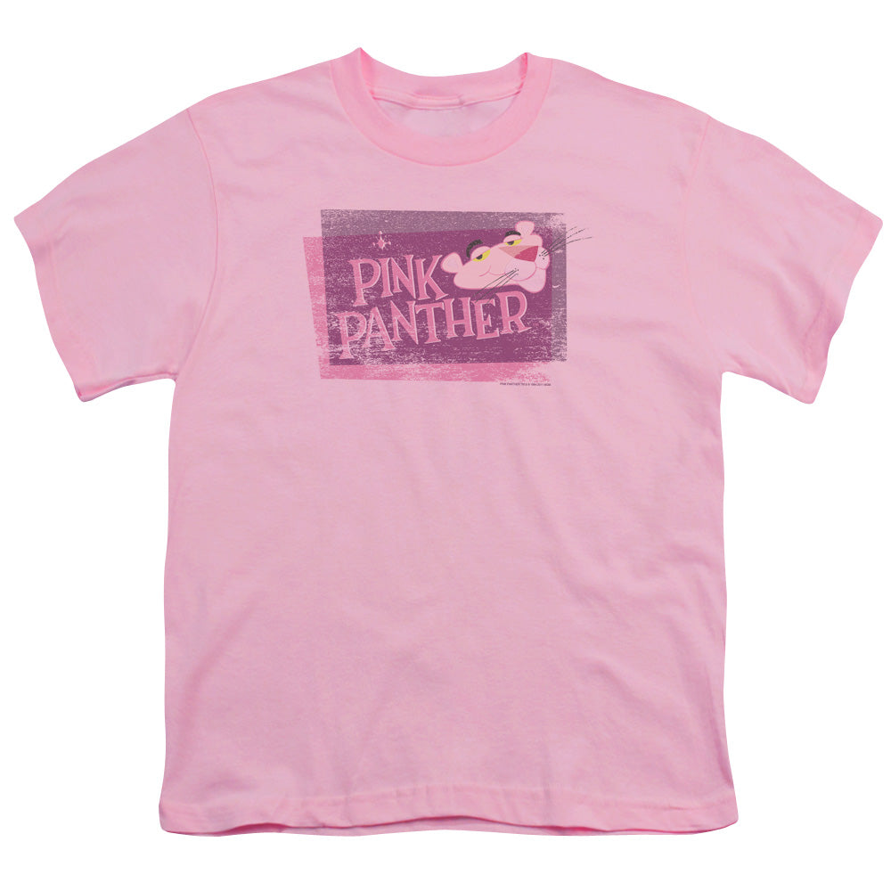 Pink Panther - Distressed - Short Sleeve Youth 18/1 - Pink T-shirt