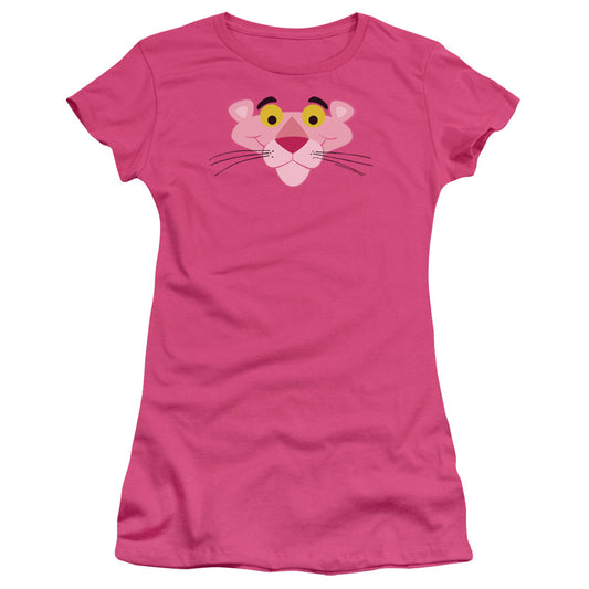 Pink Panther - Face - Short Sleeve Junior Sheer - Hot Pink T-shirt