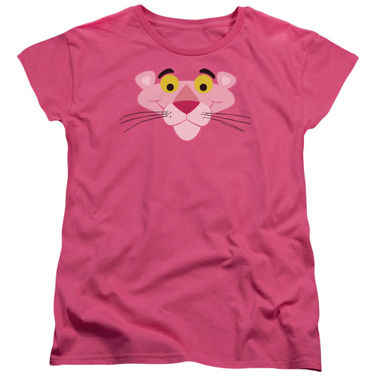 Pink Panther - Face - Short Sleeve Women"s Tee - Hot Pink T-shirt