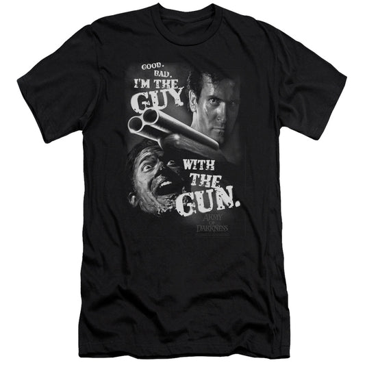 Army Of Darkness - Guy With The Gun-premuim Canvas Adult Slim Fit 30/1 - Black