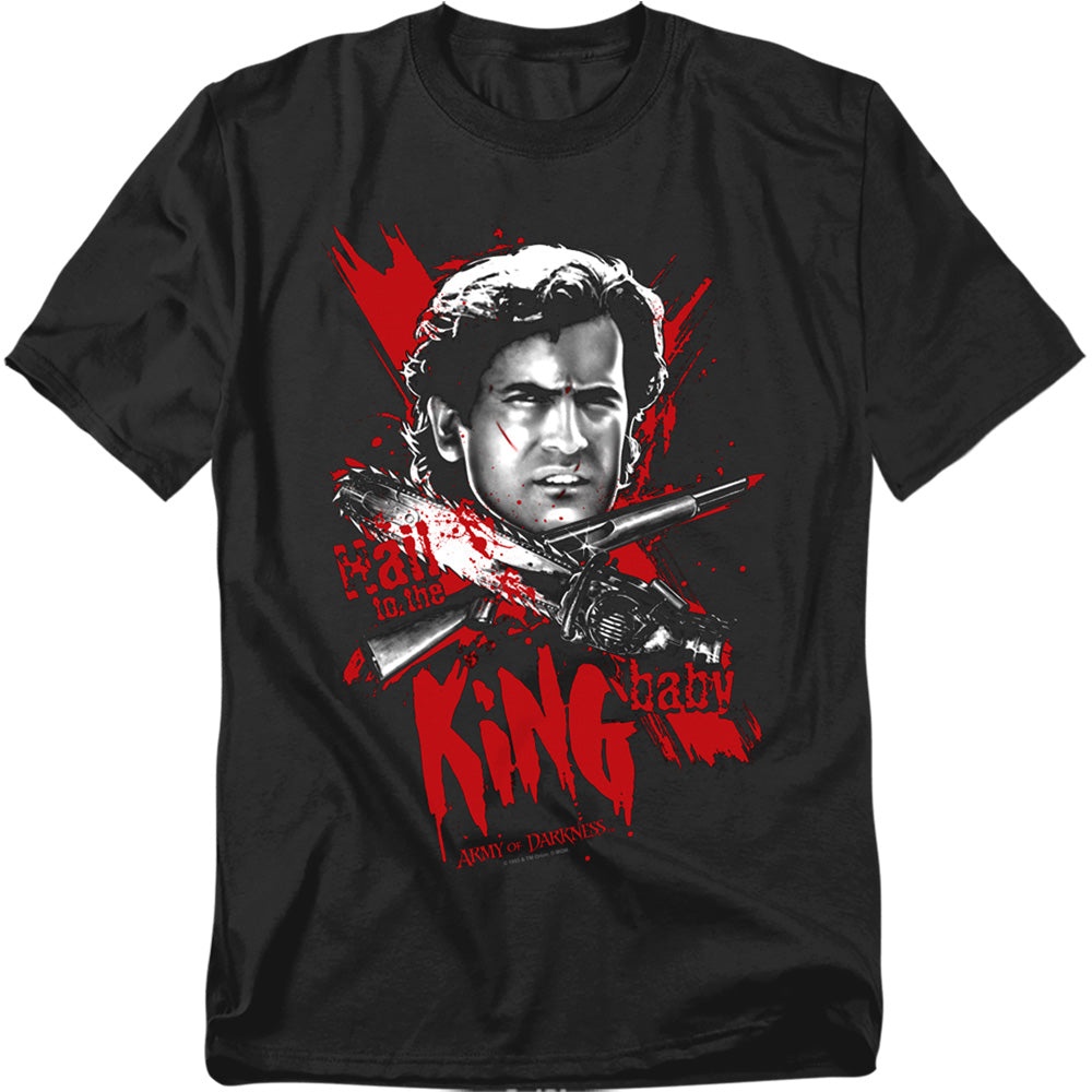Army Of Darkness - Hail To The King - Short Sleeve Adult 18/1 - Black T-shirt