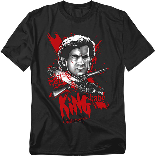 Army Of Darkness - Hail To The King - Short Sleeve Adult 18/1 - Black T-shirt