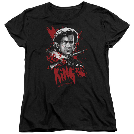 Army Of Darkness - Hail To The King - Short Sleeve Women"s Tee - Black T-shirt