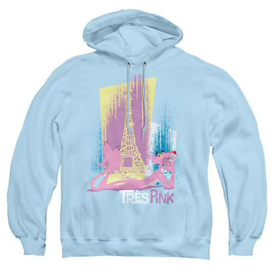 Pink Panther - Tres Pink - Adult Pull-over Hoodie - Light Blue