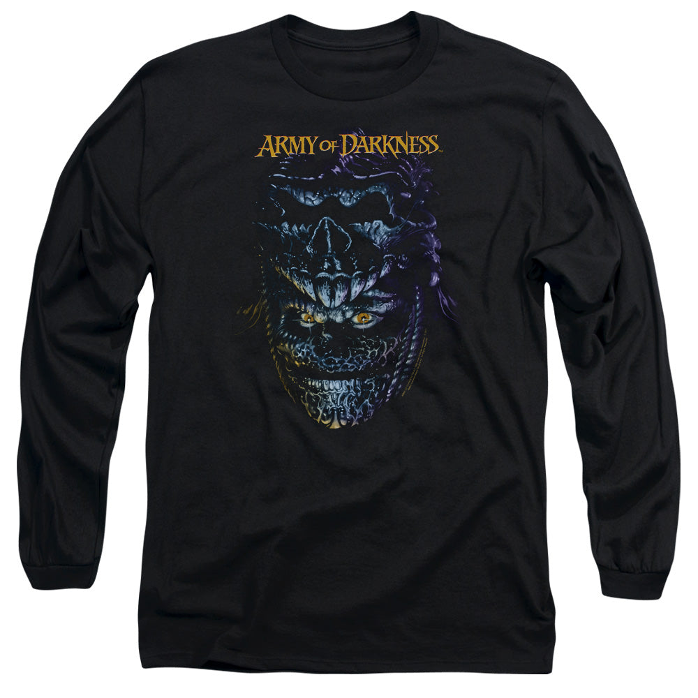 Army Of Darkness - Evil Ash - Long Sleeve Adult 18/1 - Black T-shirt
