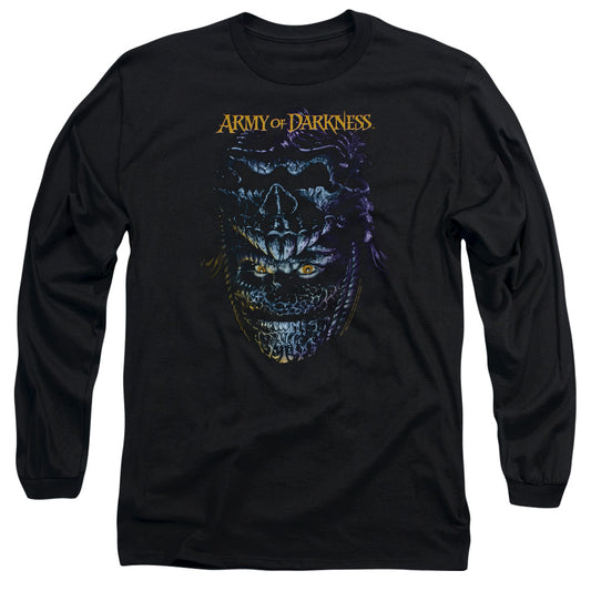 Army Of Darkness - Evil Ash - Long Sleeve Adult 18/1 - Black T-shirt