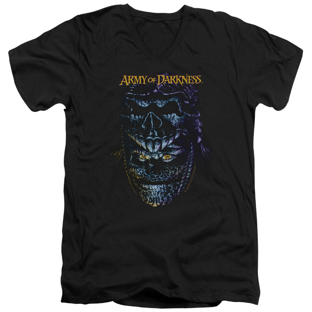 Army Of Darkness - Evil Ash - Short Sleeve Adult V-neck - Black T-shirt