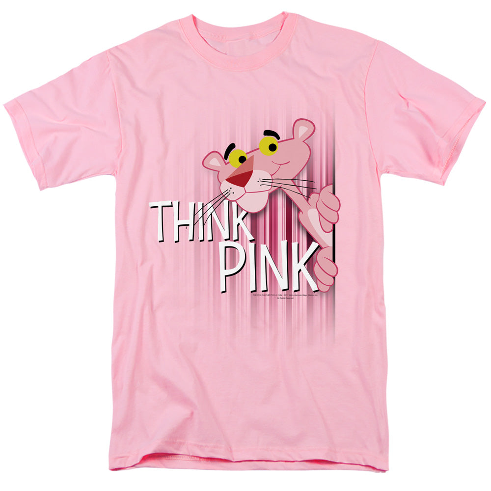 Pink Panther - Think Pink - Short Sleeve Adult 18/1 - Pink T-shirt