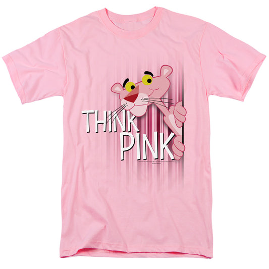 Pink Panther - Think Pink - Short Sleeve Adult 18/1 - Pink T-shirt