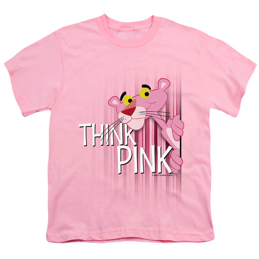 Pink Panther - Think Pink - Short Sleeve Youth 18/1 - Pink T-shirt