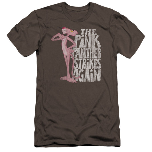 Pink Panther - Strikes Again-premuim Canvas Adult Slim Fit 30/1 - Charcoal