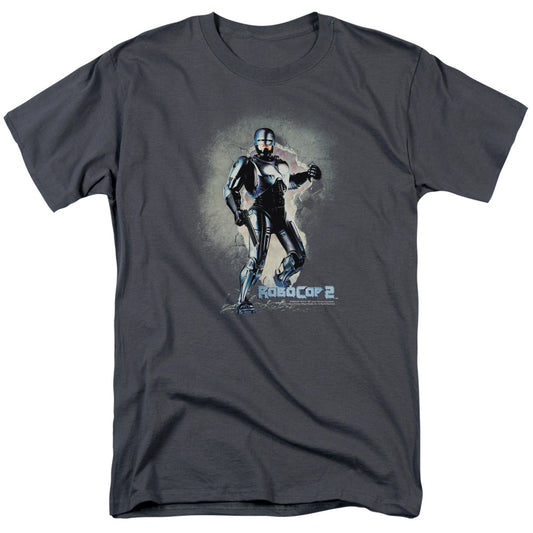 Robocop - Break On Through - Short Sleeve Adult 18/1 - Charcoal T-shirt