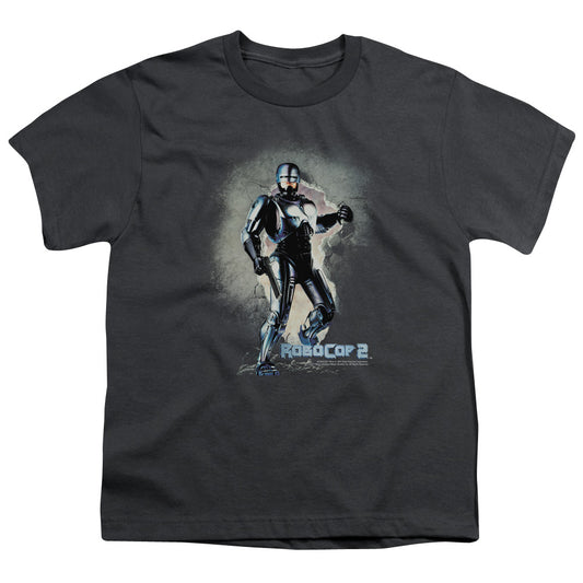 Robocop - Break On Through - Short Sleeve Youth 18/1 - Charcoal T-shirt