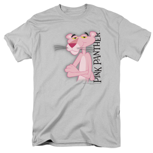 Pink Panther - Cool Cat - Short Sleeve Adult 18/1 - Silver T-shirt