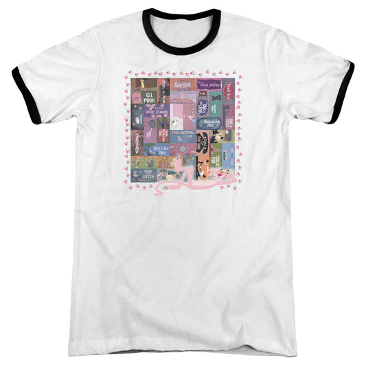 Pink Panther - Vintage Titles - Adult Ringer - White/black